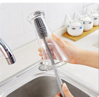 Cepillo De Silicona Para Vaso Y Botella De Agua Limpieza De Botella De Leche Con Mango Largo Herramientas De Limpieza De Cocina Ecológicas Y Eficientes - details 3