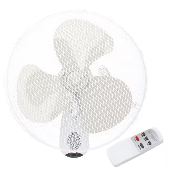 VENTILADOR DE PARED SAUTAR CON MANDO Ø43CM 45W BLANCO GSC EVOLUTION - 1
