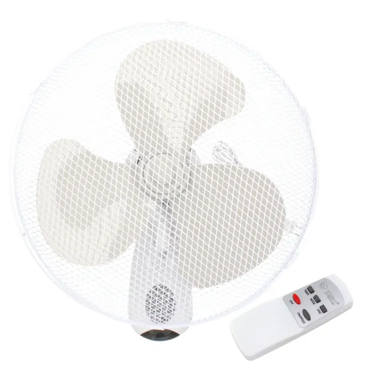 VENTILADOR DE PARED SAUTAR CON MANDO Ø43CM 45W BLANCO GSC EVOLUTION - 1
