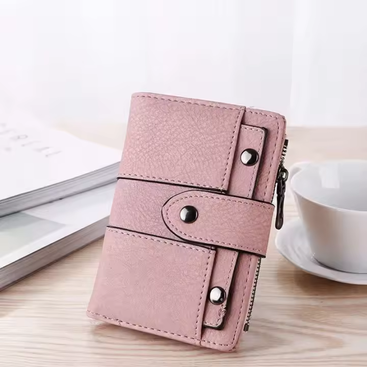 Cartera de Mujer Corta de Lujo PU Cuero Bolso Pequeño Elegant with Bolso para Tarjetas Monedero para Mujeres - 1