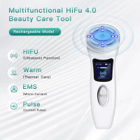 Dispositivo De Belleza Para Cuidado De La Piel MINI HiFu 4.0 Recargable Con Ultrasonido LED EMS Microcorriente Pulso Facial Levantamiento USB Charger Plástico - details 0