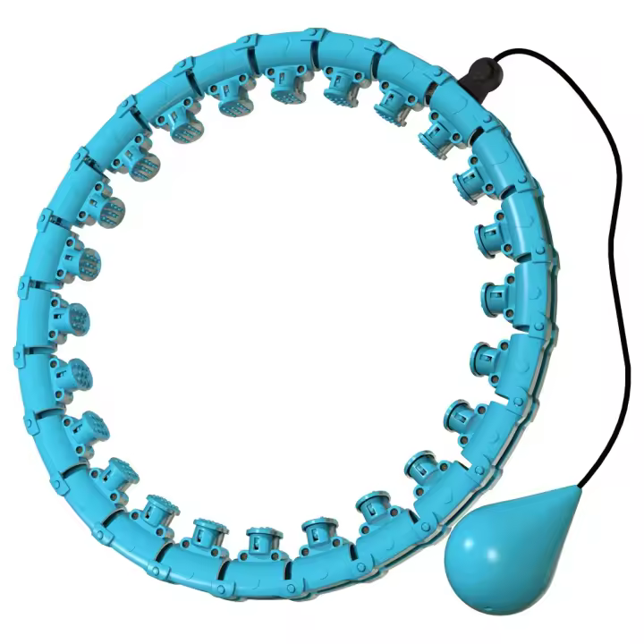 Hula hoop para masajes, hula hoop para bajar de peso, hula hoop inteligente para fitness 2 en 1, desmontable, hula hoop deportivo para fitness para principiantes - 1