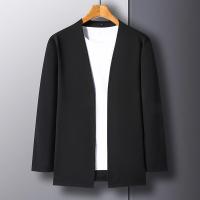 Nueva Cardigan De Larga Manga Para Hombres Color Sólido Casual Cómoda Y Moda Para Primavera Y Otoño Material Poliéster - details 7