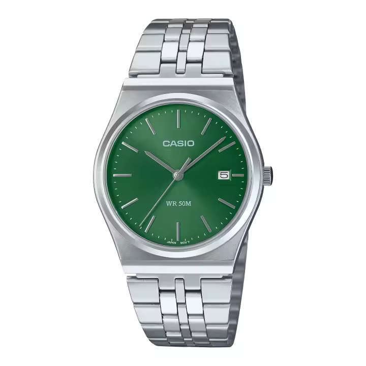 Reloj CASIO Timeless Estándar MTP-B145D-3AVEF - Acero inoxidable con esfera verde - 1