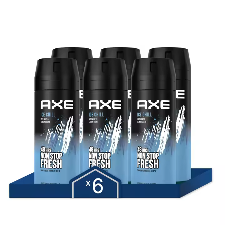 Axe Desodorante Ice Chill 150ml - Pack de 6 - 1