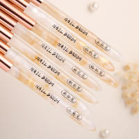 Pincel De Dibujo Para Uñas Transparente Rosa Herramienta De Manicura DIY Pincel De Gel UV Extensión Pincel De Carving Para Arte De Uñas - details 5