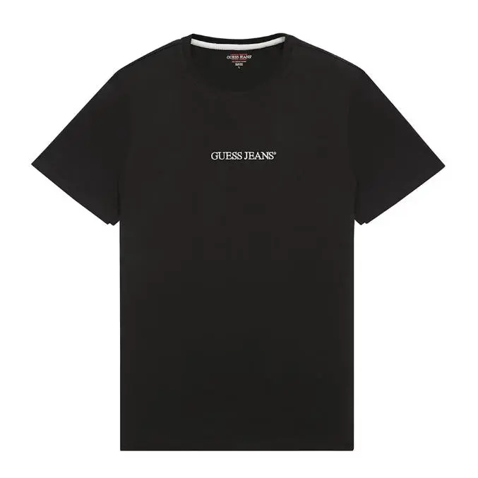 Camiseta Logo Bordado Slim Marino Guess - 1
