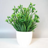 1PCS Decoración De Escritorio Con Plantas Artificiales Paisaje Bonsái Para Oficina Hogar Estante De Mesa Accesorios De Fiesta De Boda PVC - details 6