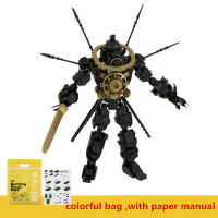 Bloques De Construcción DIY Skibidi Toilet Series Técnico Titan Evil Clock Man MOC Set De 612 Piezas Juguetes Para Niños Regalo De Navidad - details 1