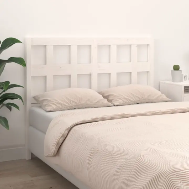 Cabecero de cama madera maciza de pino blanco 205,5x4x100 cm - 1