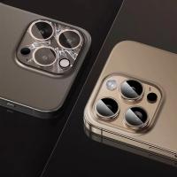 Protector De Lente De Cámara Para iPhone 16 pro Max plus 15 Aleación De Titanio Con Vidrio Resistente Al Choque Accesorios De Alta Calidad - details 4