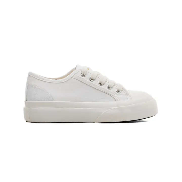 Canvas shoes for women 2024 spring and summer new white shoes all-match student ins board shoes - 1