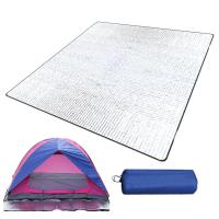 Manta De Camping Térmica Doblesided 195x180cm Alfombra De Plástico Para Pícnic Y Exterior Plegable Isolante De Aluminio Para Suelo Del Tienda - details 1