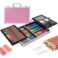 Bishops' 145-Deluxe Art Pack Set with Caja de almacenamiento de Aluminio incluye acuarela Marcadores/Paleta/P - details 0