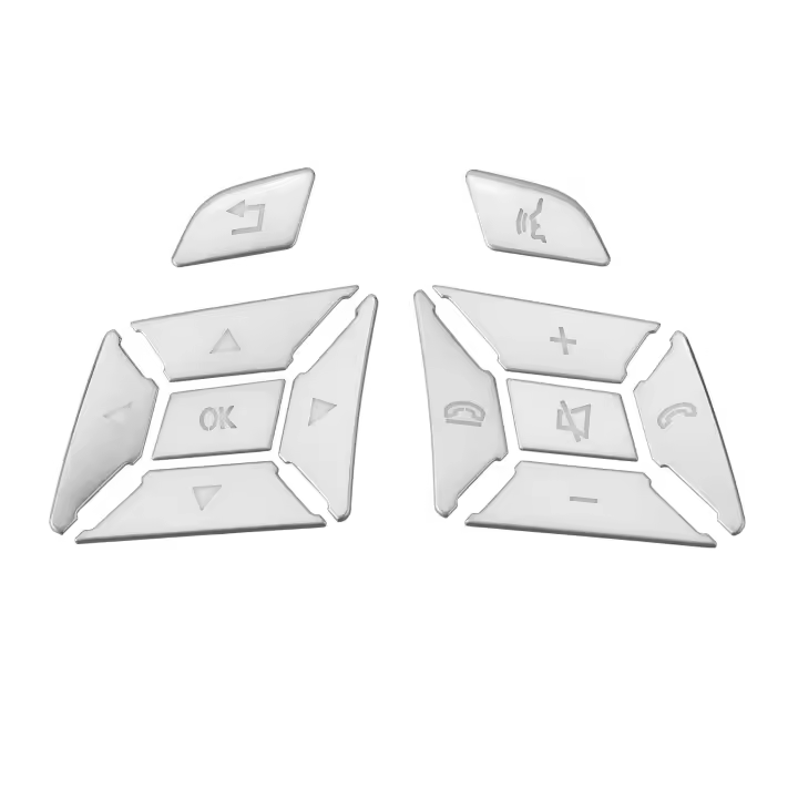 Pegatina Para Botón De Desbloqueo De Puerta Y Recordatorio De Posición Del Volante Para Mercedes Benz C E Class W204 W212 Material ABS - 1