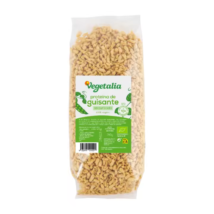 Vegetalia Proteína de Guisante Texturizada 250g – Alta en Proteína, Versátil y 100% Vegana - 1