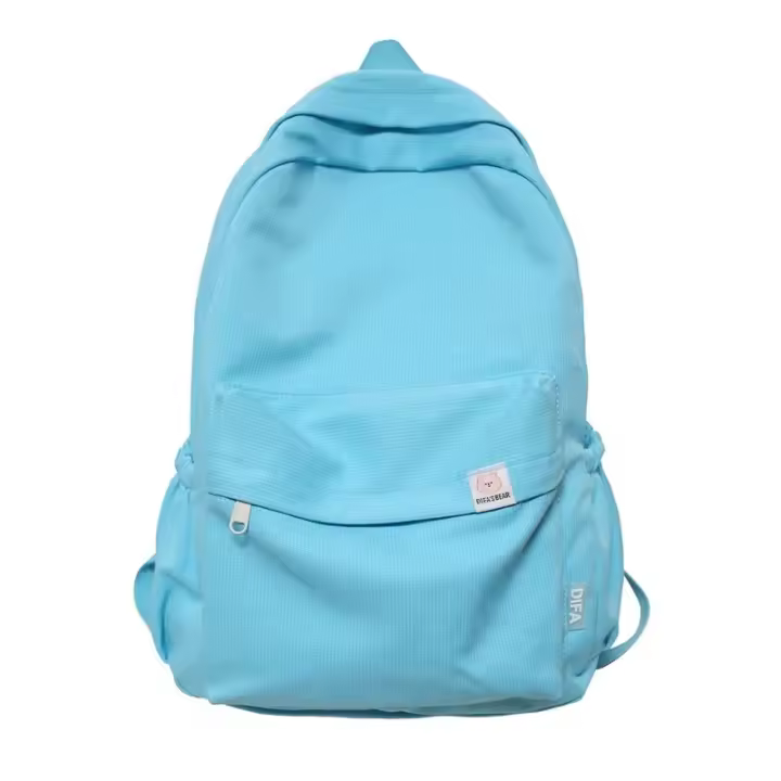 Mochila impermeable de nailon para mujer bolsa de viaje para adolescentes Color sólido nueva - 1