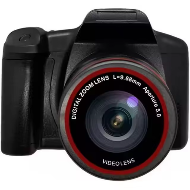 Cámaras HD 1080P Cámara de video digital Videocámara Cámara de grabación con zoom digital profesional 16X con lente gran angular Negro - 1