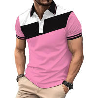 Camisa Polo Para Hombre Con Rayas Corta Manga Estilo Verano Moda Colar Cómoda Y Sencilla Camiseta Superior Para Diario Polyester - details 3