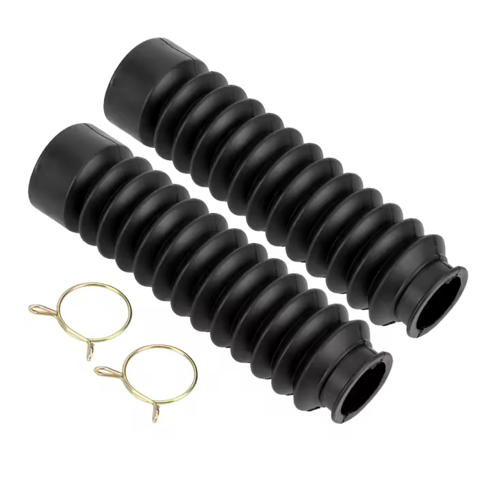 2Pcs Cubiertas De Polvo Para Horquilla De Motocicleta Accesorios Anticaída En Goma Protección Para Amortiguadores De Frente Para BMW Honda Suzuki Y Más - 1