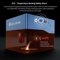 SCULPFUN iCube Pro Grabador láser de 5W, Punto láser de 0.06mm, Velocidad de grabado de 10000mm/min, Placa base de 32 bits, Distancia de 40mm, 130x130mm - details 4