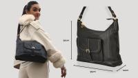 Bolso de Hombro IULIUS de Piel Genuina Negro – Elegante, funcional y resistente | Diseño exclusivo para uso diario y ocasiones especiales - details 3