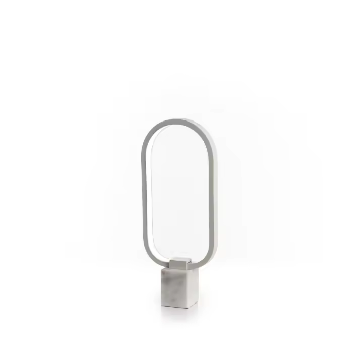 Naos - Lámpara de Mesa LED de metal Blanco - 1