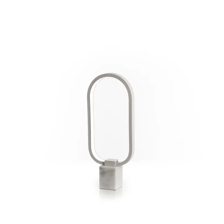 Naos - Lámpara de Mesa LED de metal Blanco - 1