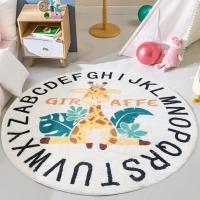Carpetilla Redonda De Imitación De Cashmere Pequeña Para Habitación De Bebé Dormitorio Sala De Estar Baño Tapete Para Niños Moviéndose - details 6