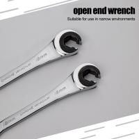 Llave De Eje Doblemente Encogible 8-19mm Llave De Apertura Con Doble Spanner Herramienta Multifuncional De Cromo Vanadio Resistente Y Duradera Para Aceite - details 30