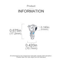 Encantadores Colgantes De Animales De Plata Para Mujer Joyería De Pulsera Y Collar Forma Irregular Sin Certificación - details 8