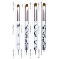Kit De Pinceles Y Rotuladores Para Arte De Uñas Doble Finalidad Herramientas Profesionales Para Manicura Y Diseño De Uñas Francés - details 4