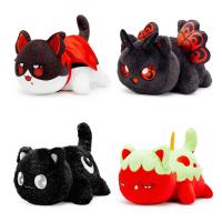 Muñeco De Peluche Divertido De Gato Rojo Con Luna Juguete De Animal De Peluche Para Niños Regalos De Navidad Figura De Modelo De Gato Cartoon - details 0