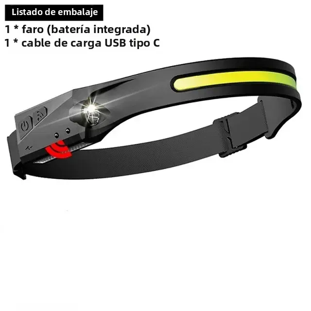 Lámpara De Cara LED Con Sensor Y Batería Integrada Recargable USB Impermeable Para Camping Y Pesca KDULIT Pack 1-20 - 1
