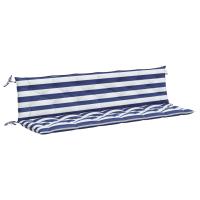 vidaXL Cojines para banco de jardín 2 uds tela 200x50x7 cm Color Crema,  Azul y blanco,  Verde y rosa y mas Cojín Decorativo de Asiento Cojines de muebles de salon - details 2
