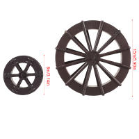 2 Pcs Rueda De La Fuente De Agua De Mesa Feng Shui Rueda De Repuesto Para Decoración DIY Simulación De Río Artificial Con Lavar Pressure - details 4