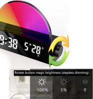 Despertador LED Reloj digital Luz temperatura despertador para dormitorio junto a la cama - details 1