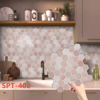 Pegatina De Pared 3D Falsa Drip Tile Autoadhesiva Kuujojo Para Cocina Sala De Estar Y Baño Fácil De Quitar Tamaño 12x12 Pulgadas - details 26