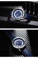 Reloj Deportivo De Moda Para Hombre SINOBI Cronógrafo De Acero Inoxidable Luz Solar Calendario Resistente Al Choque Y Agua Manos Luminosas - details 9