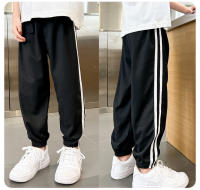 Pantalones Deportivos Para Niños Y Niñas De Verano En Color Sólido Con Cintura Elástica Estilo Casual Ajustados Y Largos Hasta El Tobillo - details 20