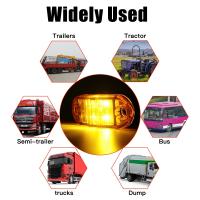 Lámparas De Indicador De Lateral 4 LED 12V-24V Ovaladas Para Camiones Autobuses Y Caravanas Luz De Claridad Para Freno Delantero Y Trasero Accesorio De Vehículo - details 9