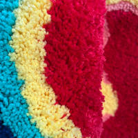 Carpetas De Palma Hechas a Mano Alfombra Tejida En Plush Suave Y Fluffy Múltiples Colores Decoración Para El Hogar Sala De Estar Dormitorio Estilo Aesthetic - details 8