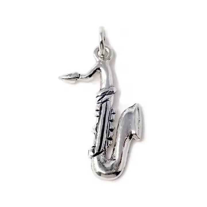 Inmaculada Romero Colgante Saxofón Plata Ley 925m Unisex - 1