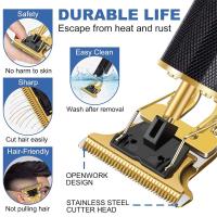 Cortadora De Pelo Para Hombres T9 Vintage Máquina De Corte De Pelo Recargable Rápida De Acero Inoxidable Con Varias Longitudes De Corte - details 4