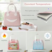 Bolsa De alMuerzo aislada Bolsa de mano Linda Bolsa De alMuerto fácilmente de limpiar Adecuada para Mujeres, hambres, Niños, Niños (Pink) - details 1