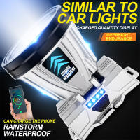 Linterna Frontal LED Recargable Super Brillante 1200mAh Alta Potencia Headlamp Para Pesca Y Camping Luz De Cara Con 3 Modos - details 5