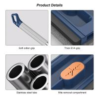 Juego De Mopa De Piso Con Cesta Ampliada Automática Para Limpieza Doméstica Mopa Larga De Microfibra Ecológica Y Sujeción Cuatro Lados - details 13