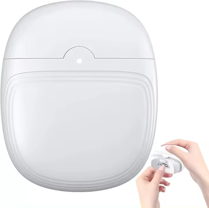 Cortador de uñas automático con 2 velocidades, cortadora de uñas inalámbrico recargable y almacenamiento de Restos de uñas - 1
