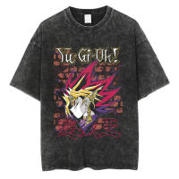 Camiseta De Algodón Japonés Vintage De Verano Con Impresión De Anime Yu Gi Ou Harajuku Estilo Callejero Hip Hop Para Hombres - details 5
