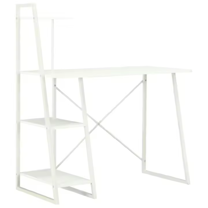 vidaXL ESCRITORIO CON ESTANTERÍA BLANCO 102X50X117 CM - 1